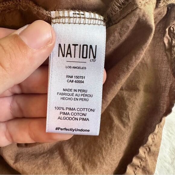 Nation LTD Brown Tiered Dalia Victorian Dress Women's Size Small - Picture 9 of 15